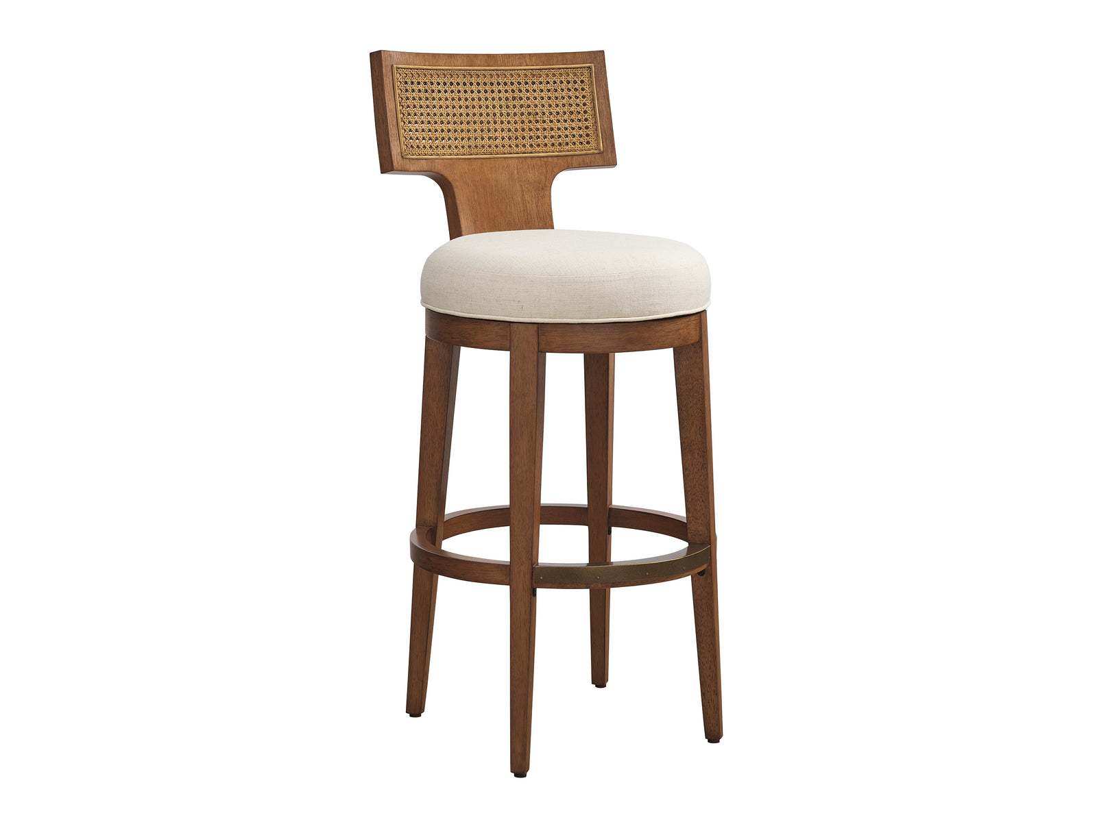 Calavera  Woven Swivel Bar Stool