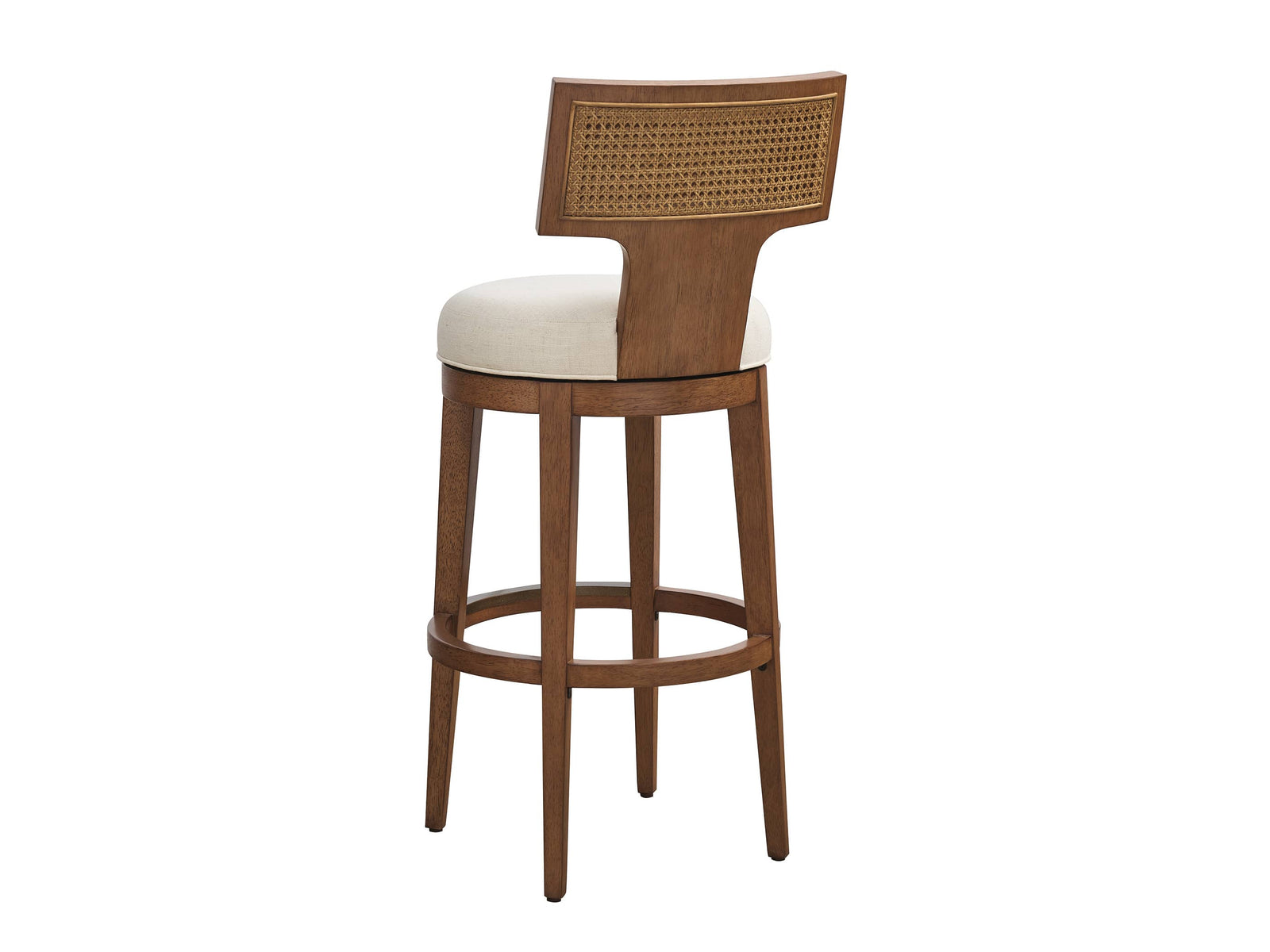 Calavera  Woven Swivel Bar Stool