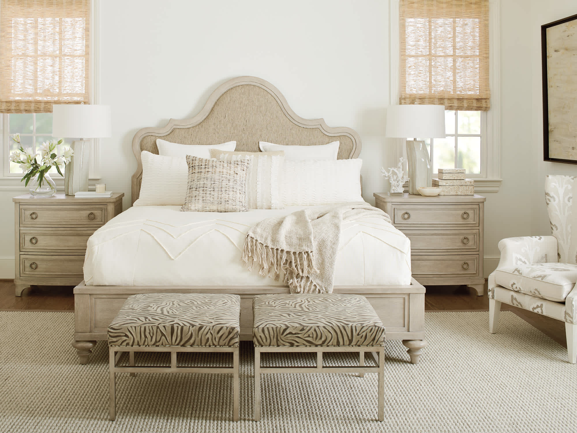 Zuma Upholstered Panel Bed