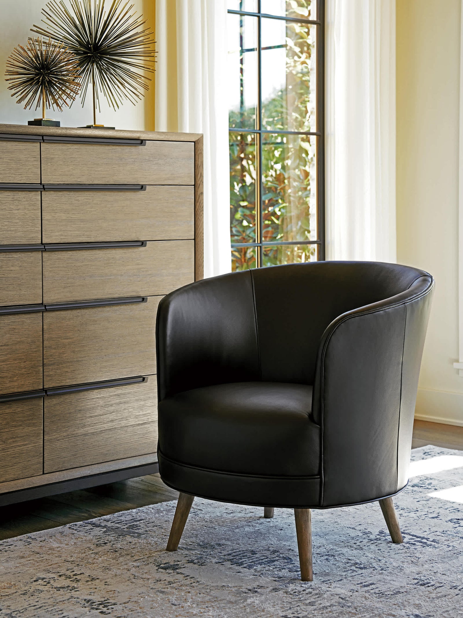 Torrington Leather Swivel Chair