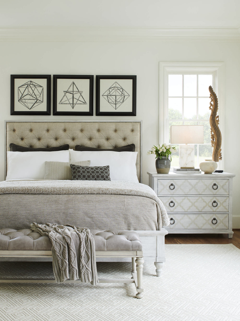 Sag Harbor Tufted Upholstered Bed