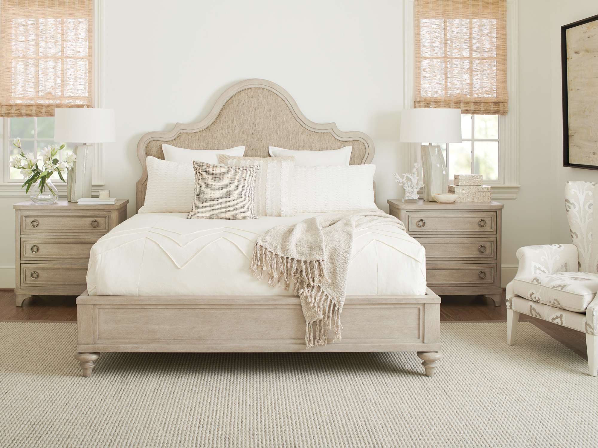 Zuma Upholstered Panel Bed