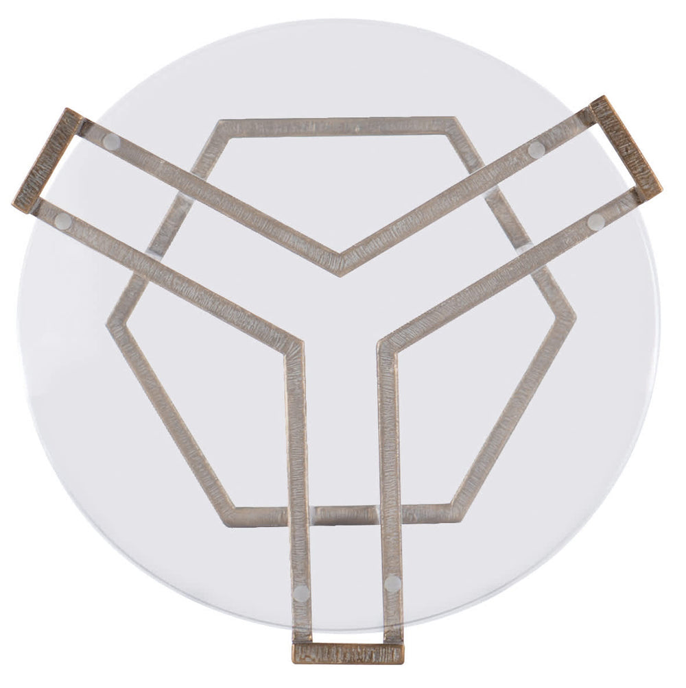 Melange Grove Round End Table
