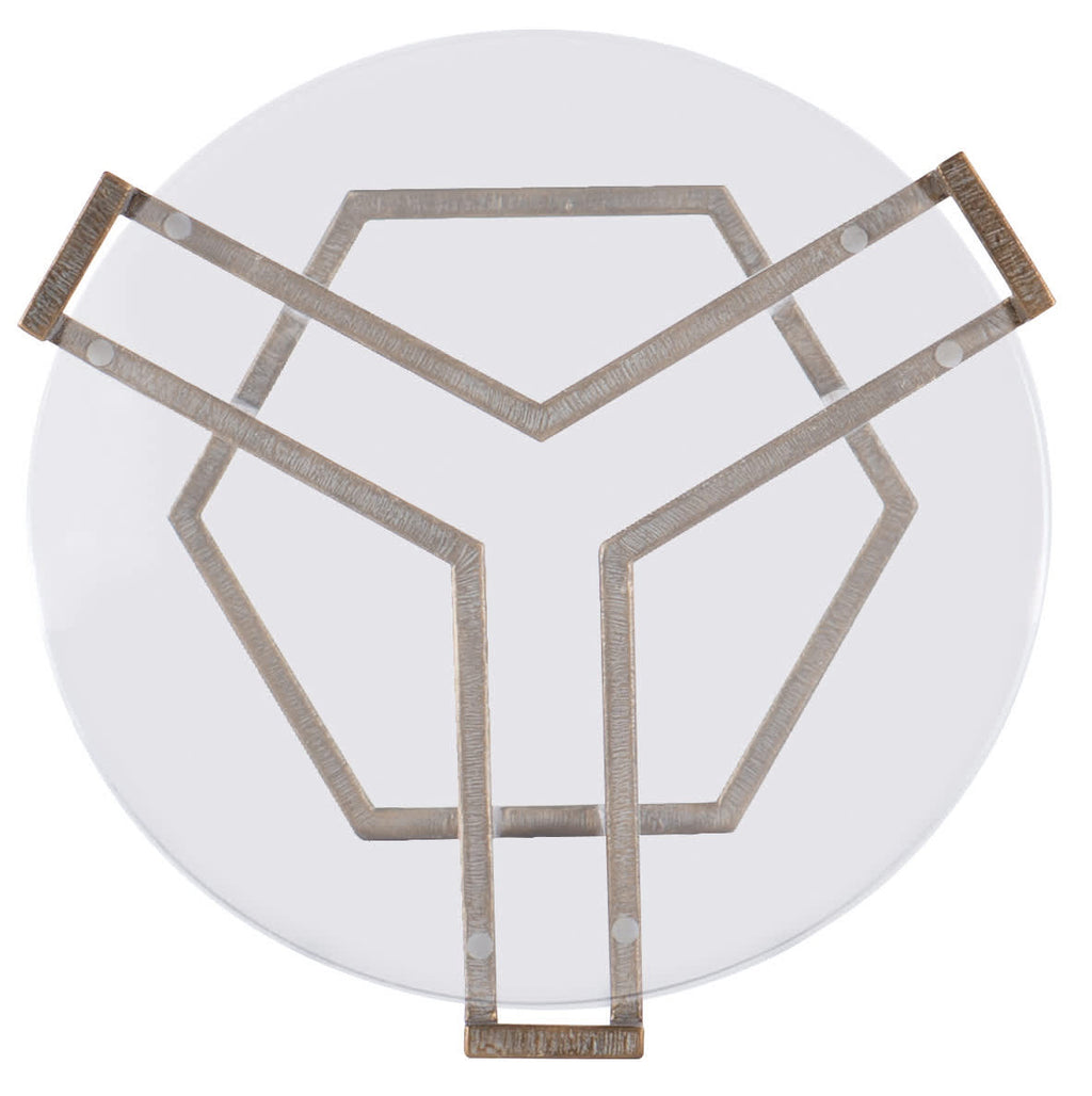 Melange Grove Round End Table