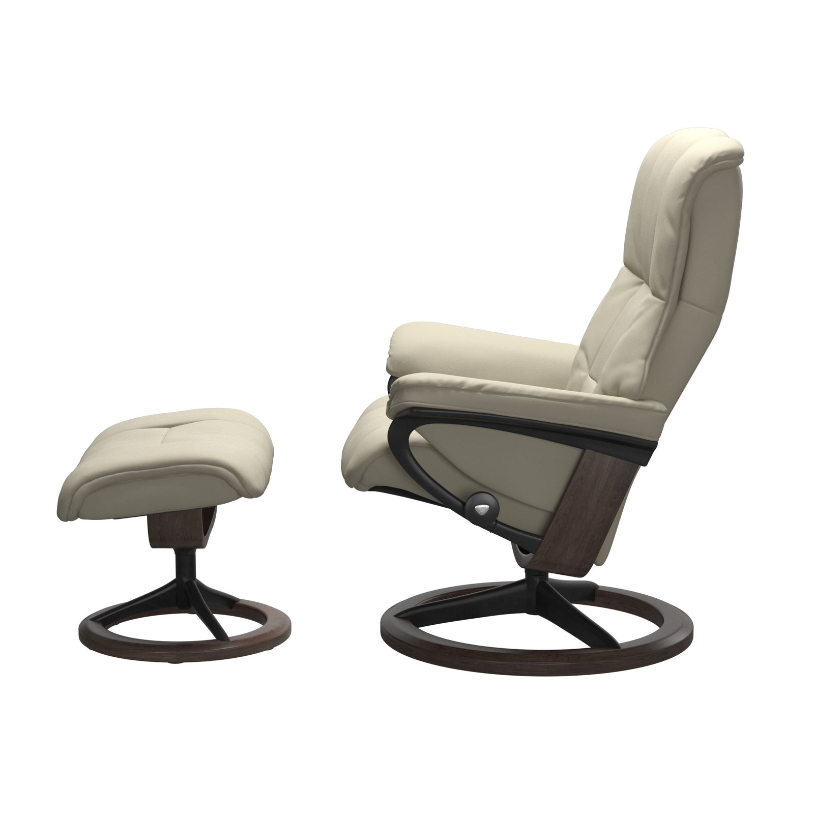 Stressless® Mayfair (L) Signature Base Recliner with Ottoman
