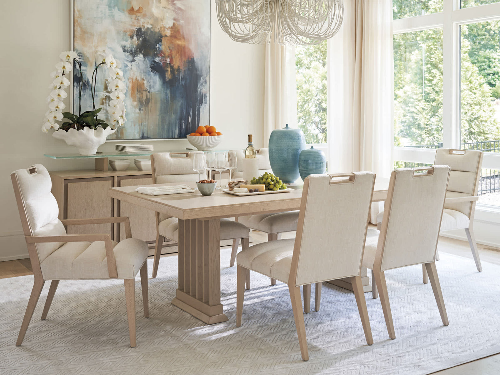 Aiden Channeled Upholstered Side Chair