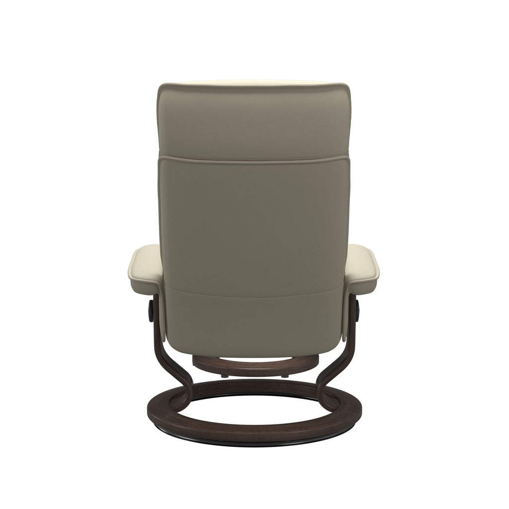 Stressless® Admiral (L) Classic Base Recliner with Ottoman