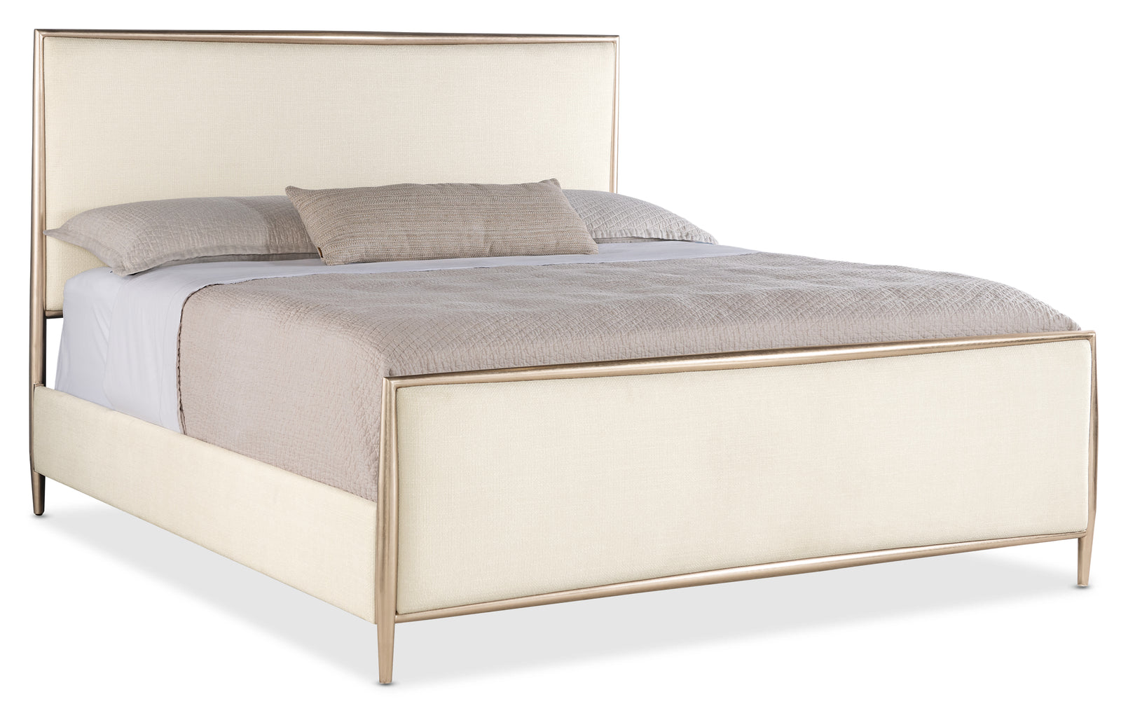 Westwood King Upholstered Metal Bed