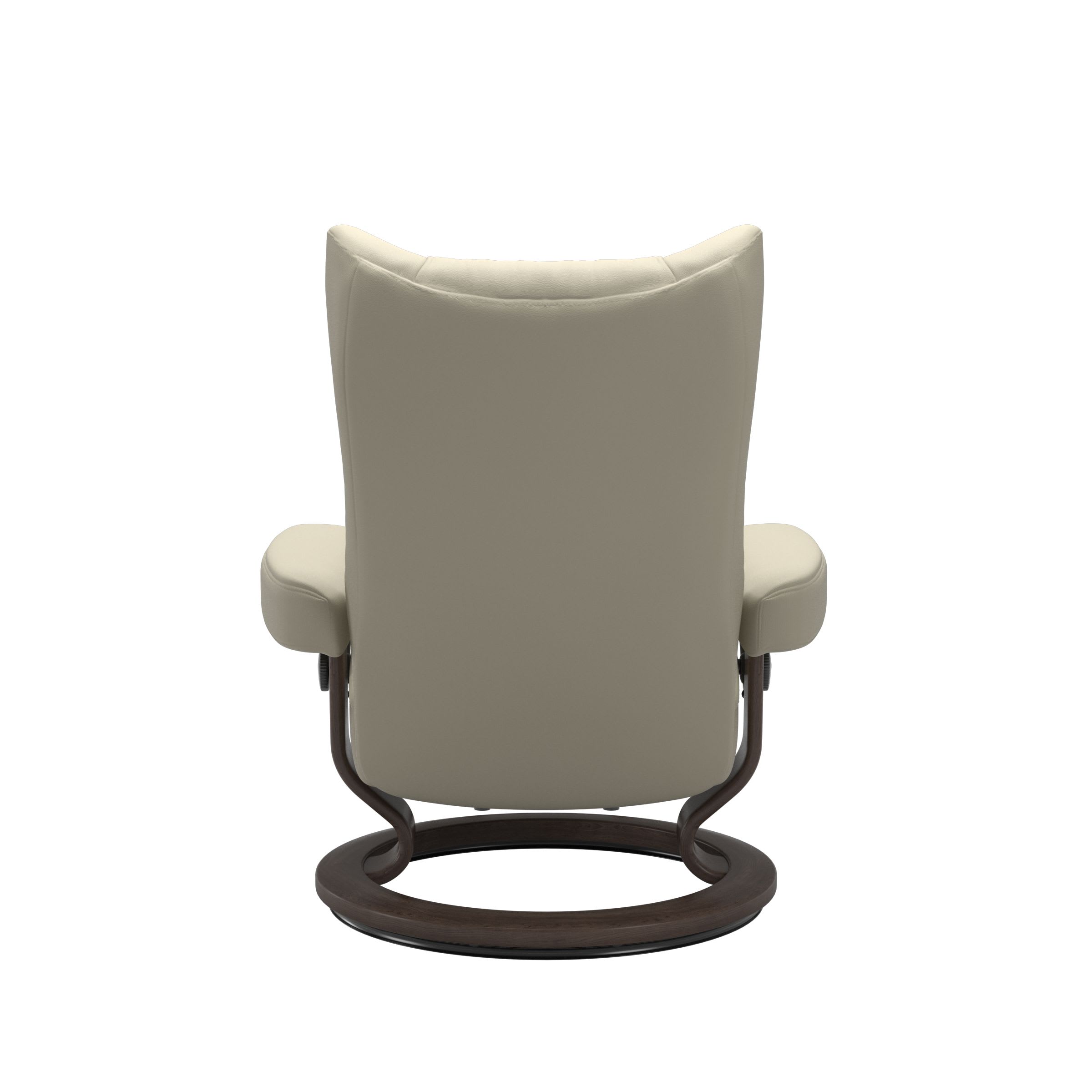 Stressless® Wing (M) Classic Base Recliner with Ottoman
