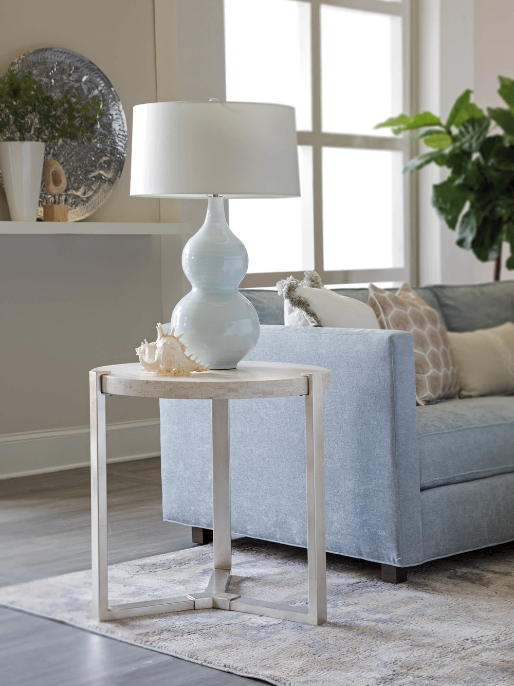 Denizen Round Lamp Table