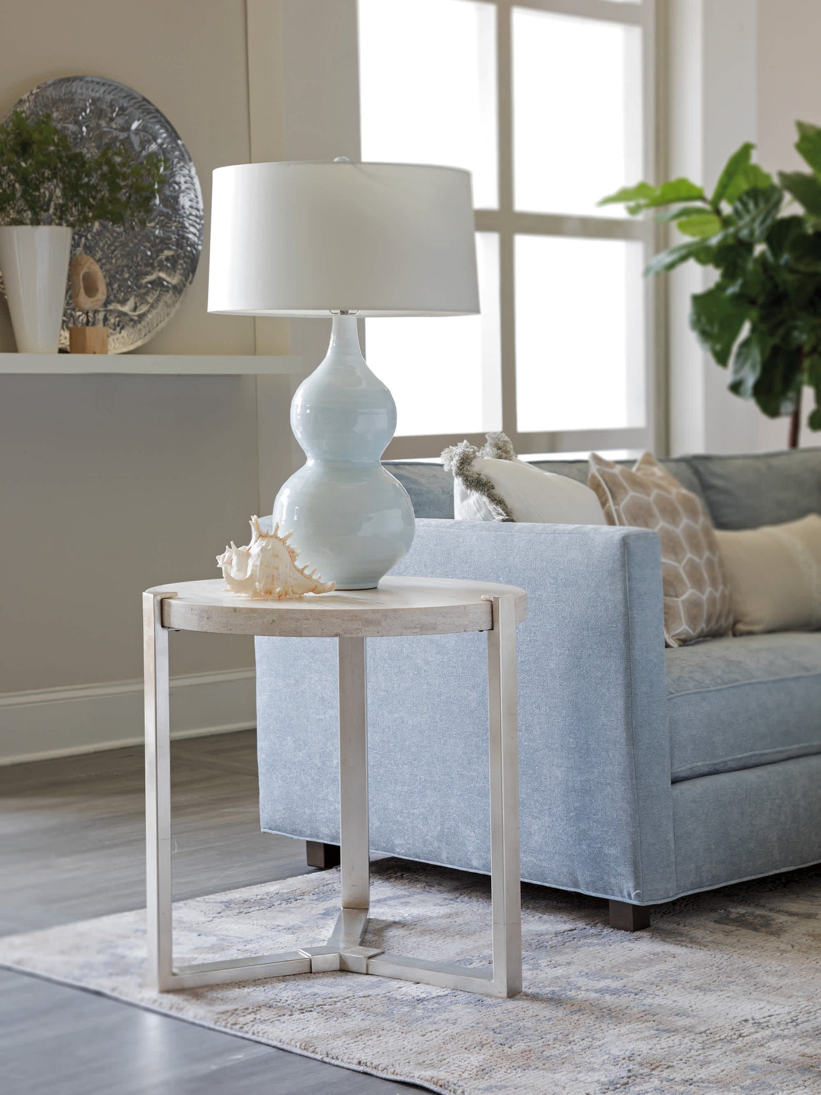 Denizen Round Lamp Table