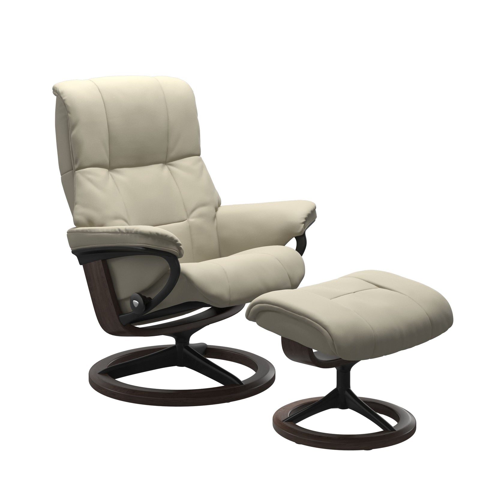 Stressless® Mayfair (L) Signature Base Recliner with Ottoman