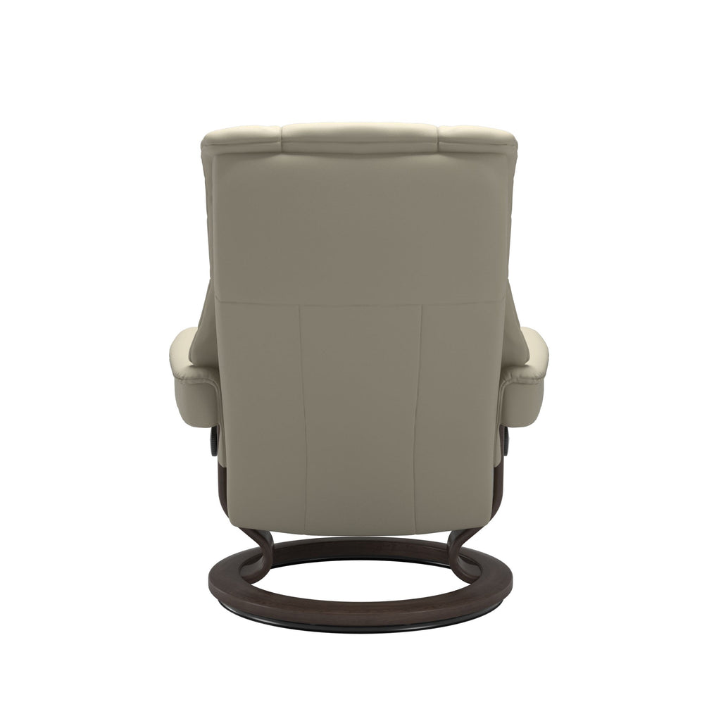 Stressless® Mayfair (L) Classic Base Recliner with Ottoman
