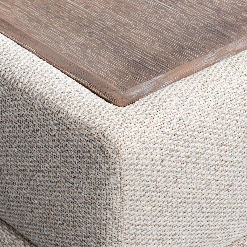 Vista Fabric Ottoman
