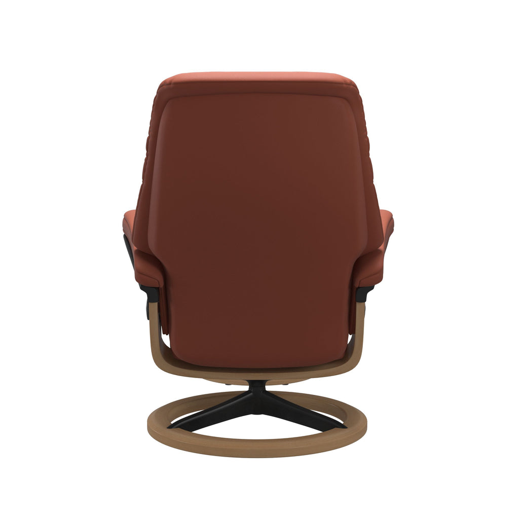 Stressless® Sunrise (M) Signature Base Recliner with Ottoman